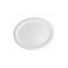 Bionic oval dish in white bagasse cm 32x25.5