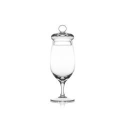 Calice Amber Glass whisky con coperchio in vetro cl 13
