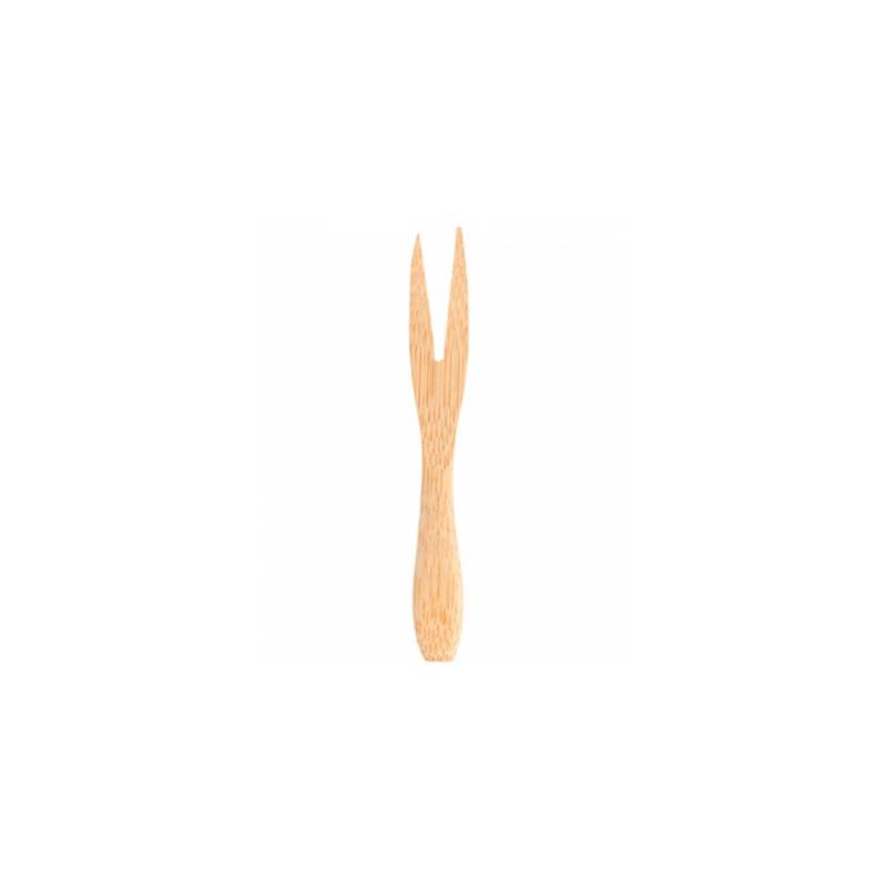 Mini 2-pronged bamboo fork cm 9