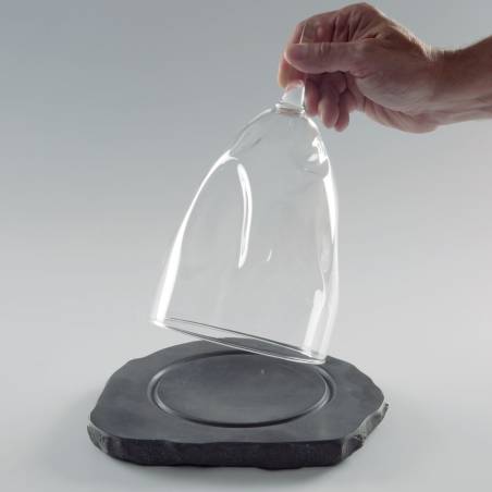 Isomalt 100% Chef dôme en verre borosilicaté 24x14 cm