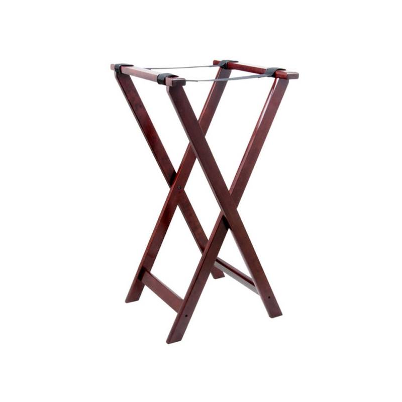 Alzata porta vassoio in mogano cm 42x42x81,5