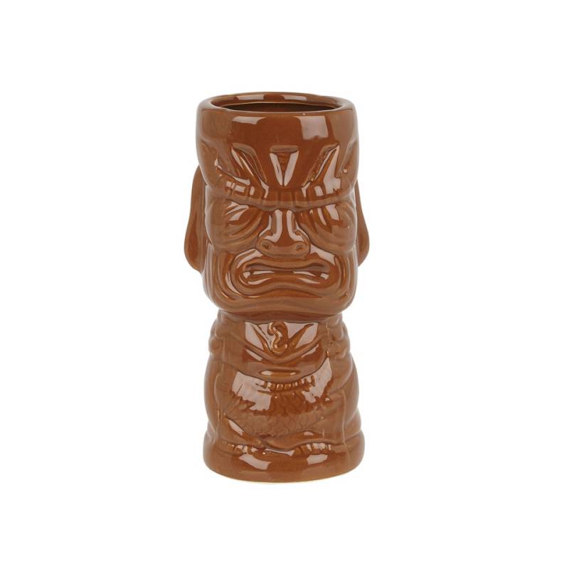 Molocai tiki mug in brown ceramic cl 36