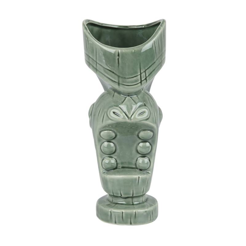 Tiki mug Bocca Larga in ceramica verde cl 65