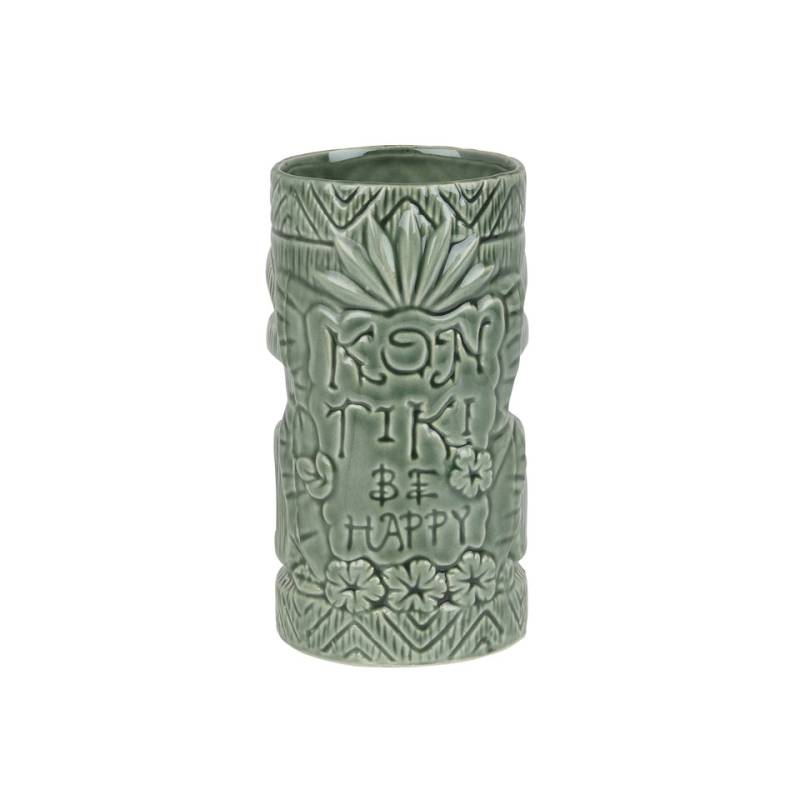 Kon green ceramic tiki mug cl 63