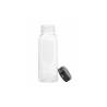 Transparent pet bottle with black cap cl 25