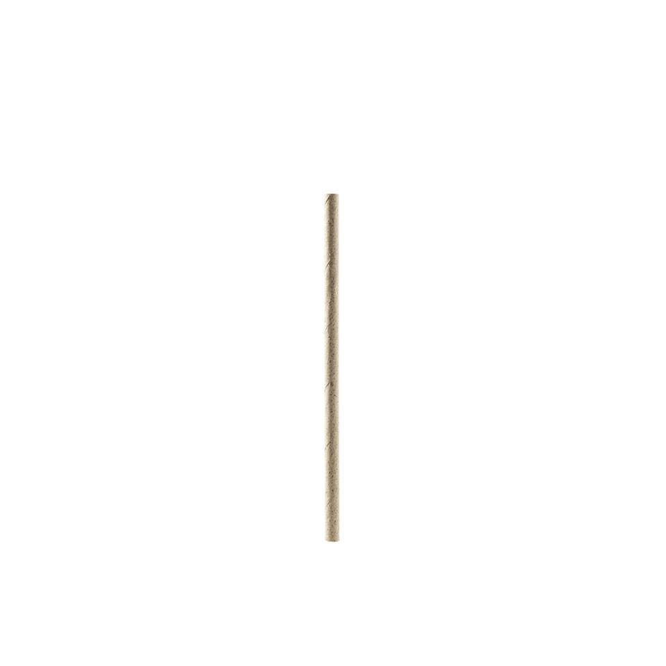 Biodegradable brown paper straws 5.70x0.23 inch