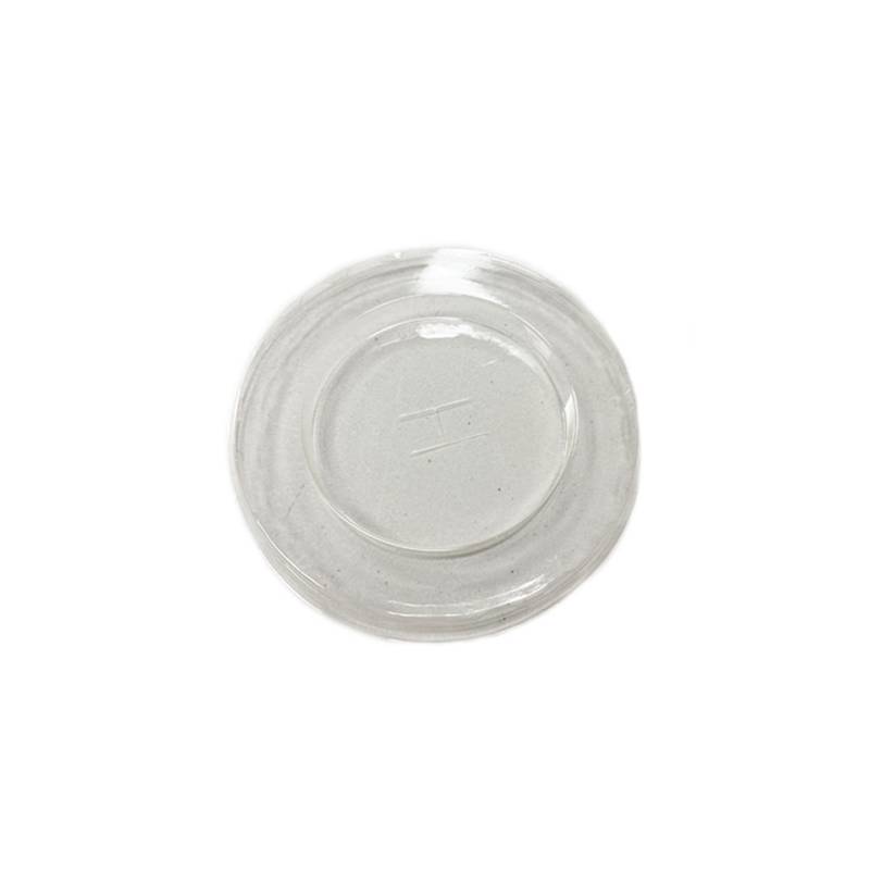 Disposable lid with transparent pla hole cm 10.5