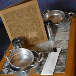 Aluminum 2-handled serving pan cm 20