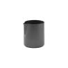 Schwarze Stahlsauciere ohne Griff cl 15