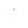 Stecchini monouso in bamboo rosso e nero cm 12