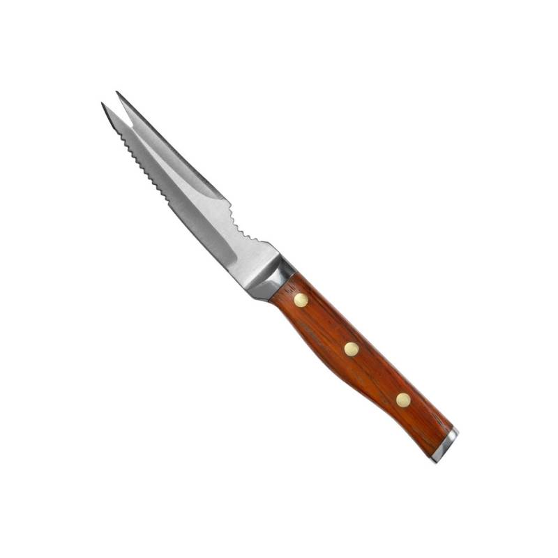 Coltello agrumi Coley Urban Bar in acciaio con manico in legno cm 21