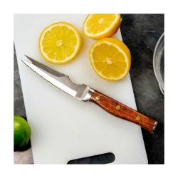 Coley Urban Bar citrus knife in steel with wooden handle cm 21