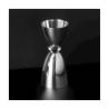 Jigger Classico Urban Bar in acciaio inox placcato argento cl 3-6