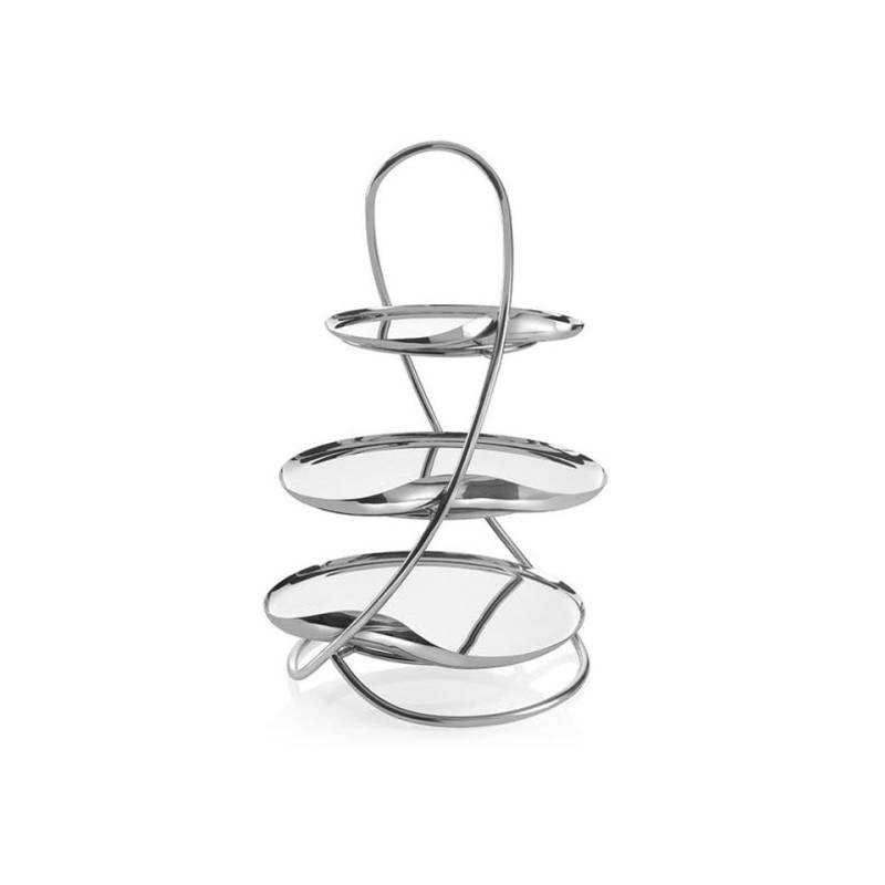 Drift Robert Welch stainless steel 3 tier cake stand 42 cm