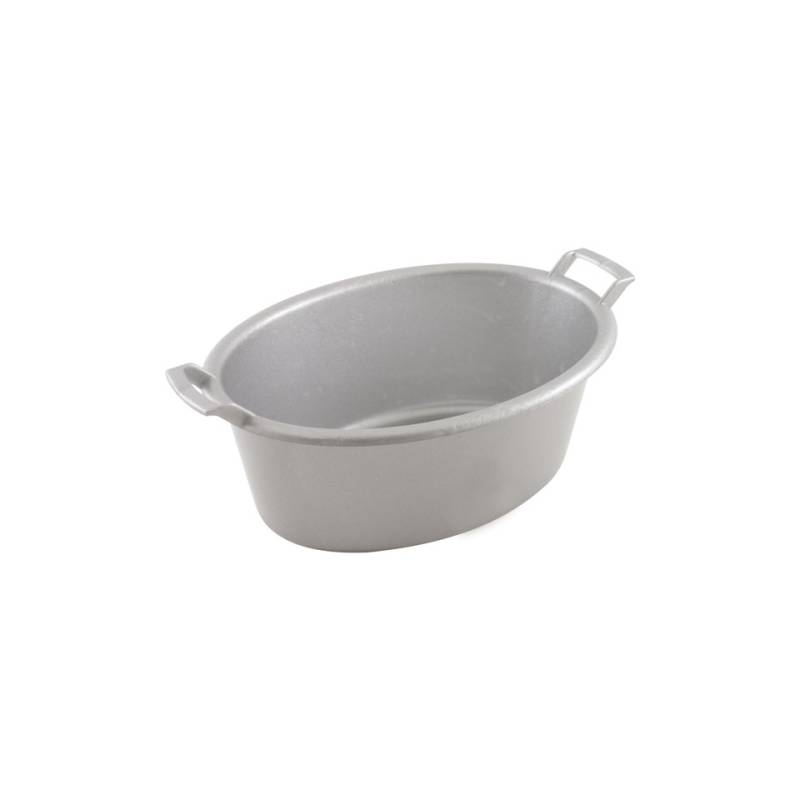 Silver abs oval basin 20x14.5 cm