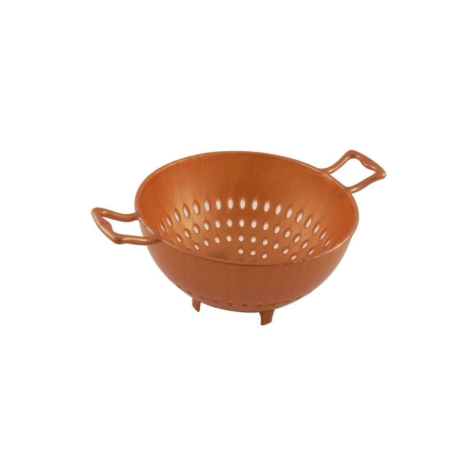 Mini copper-plated abs colander 16.5x8.8 cm