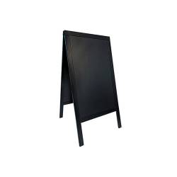 Double-sided black wooden board 49.21x27.16 inch