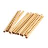 Cannucce riutilizzabili in legno bamboo colore naturale cm 20x1-1,2