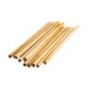 Reusable bamboo straws natural color cm 25x0.9-1