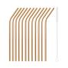 Cannuccia piegata in acciaio color rame cm 21x0,5