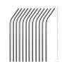 Black stainless steel bent straw cm 21x0.5