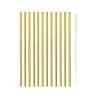 Cannuccia dritta in acciaio color oro cm 21x0,5