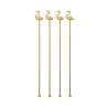 Mezclador agitador Flamingo de acero dorado 21,5 cm