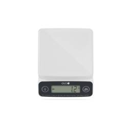 Digital kitchen scale from 1 g to 3 kg in white plastic