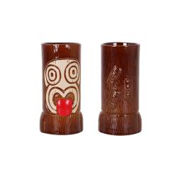 Tiki mug Ku in porcellana marrone cl 48