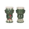 Tiki mug Lucky in green porcelain cl 38