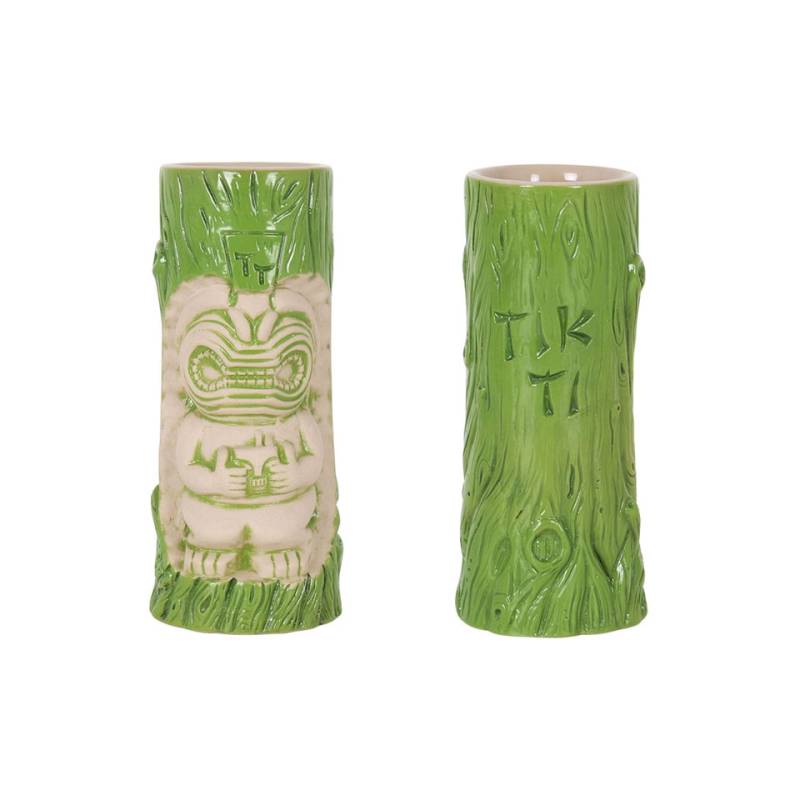 Green porcelain Aloha tiki mug cl 38