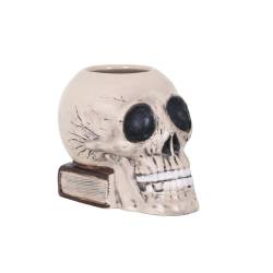 Tiki mug Teschio in porcellana beige cl 70