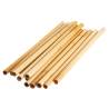 Natural bamboo wood reusable straws cm 25x0.6-0.8