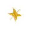 3D Cazador del Sol yellow star cm 20