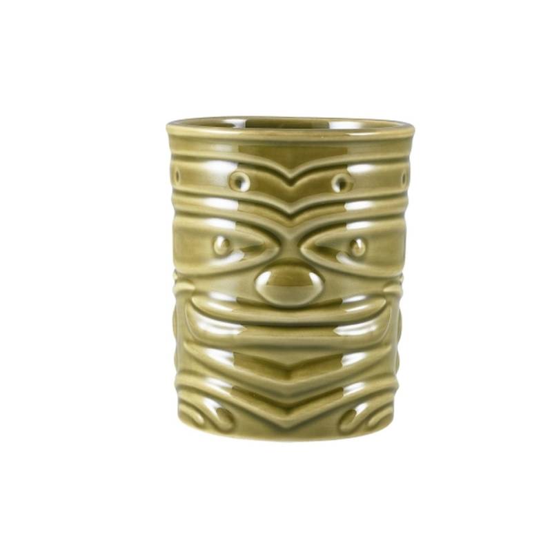 Tiki mug Smile porcelain green cl 36