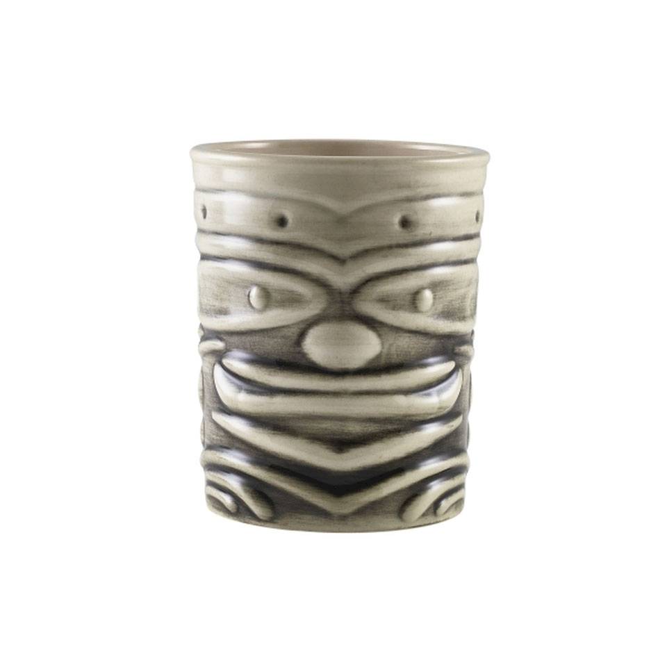 Tiki mug Smile black and white porcelain cl 36