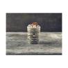 Mug Tiki Smile porcelaine noir et blanc cl 36
