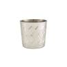 Diamond stainless steel appetizer mug glass cm 8.5x8.5