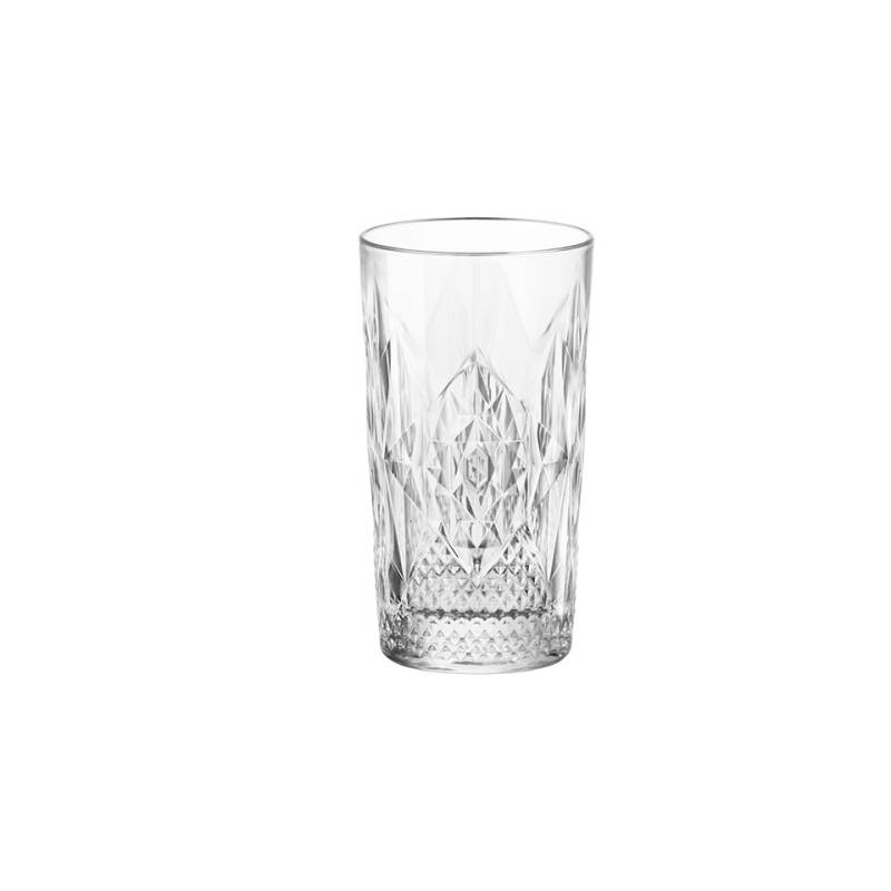 Stone worked glass beverage glass cl 49