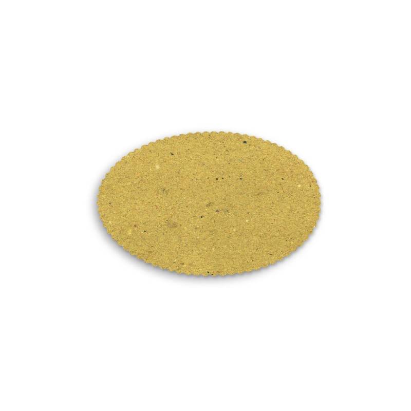 Sottofritto ovale in cartapaglia alimentare naturale cm 28x18