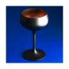 Retro coupe Urban Bar cup in black and bronze glass cl 21