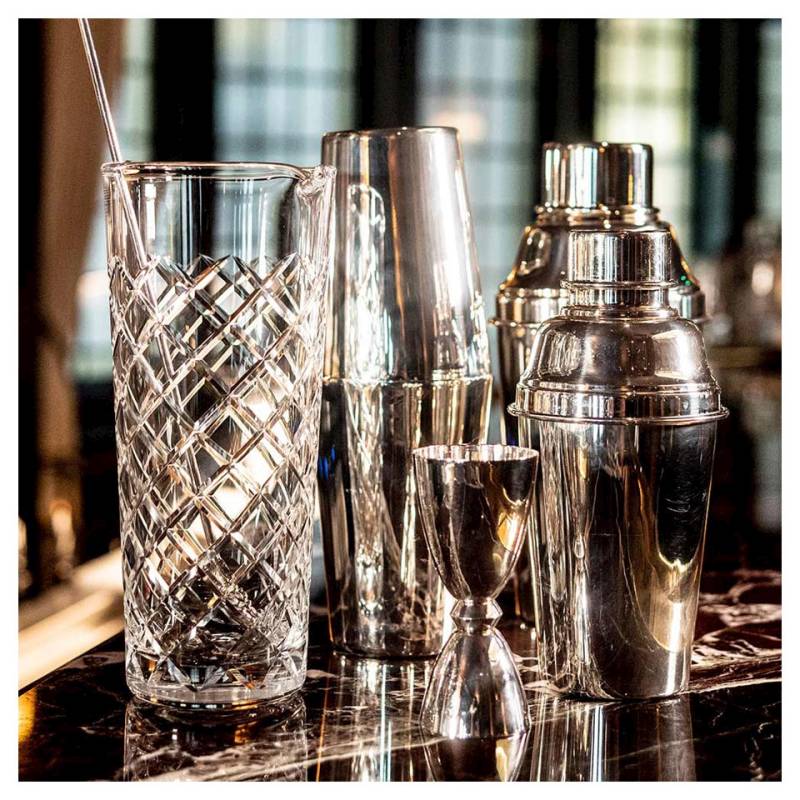 Shaker boston 2 pezzi Classico Urban Bar in acciaio inox e argento cl 57