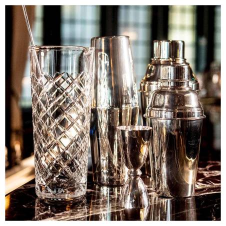 Shaker boston 2 pezzi Classico Urban Bar in acciaio inox e argento cl 57