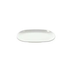 Vassoio ovale Show Plate Tognana in melamina bianca cm 27x18