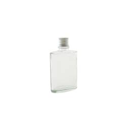 Oval glass bottle with stopper cl 5