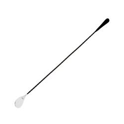 Bar spoon with stainless steel tab black cm 45