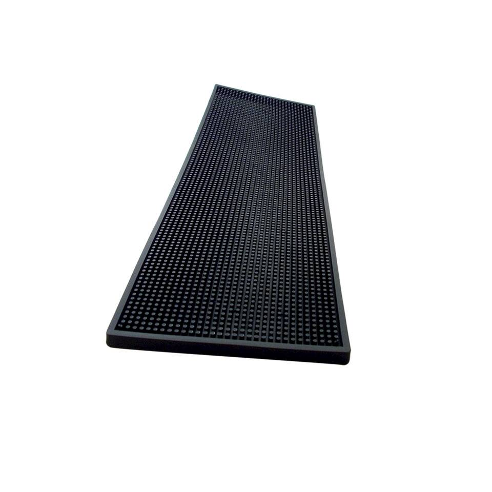 Black rubber bar mat cm 60x20