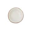 Mediterranean bottom plate in white ceramic cm 24