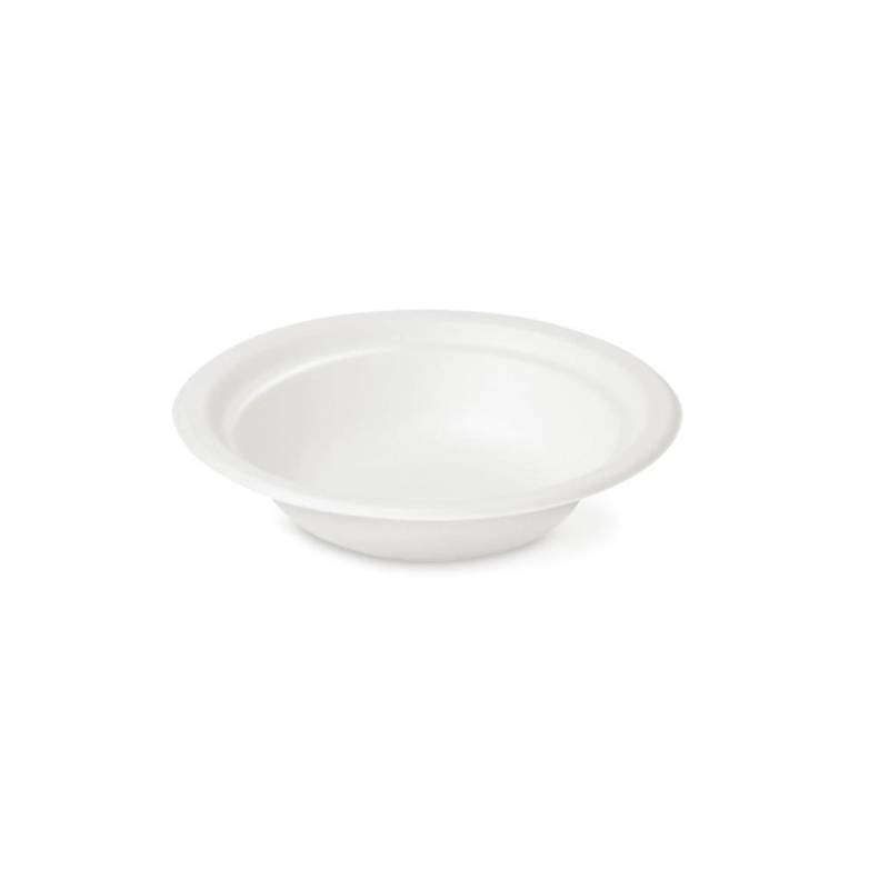 Assiette creuse biodégradable en pulpe de cellulose cm 18