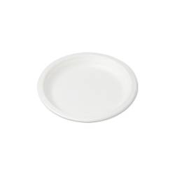 Biologisch abbaubare flache Einwegschale für Zellstoff 23 cm